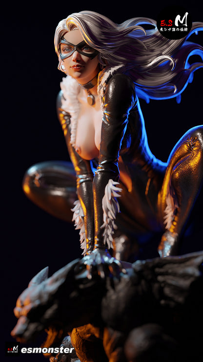Black Cat Statue 3D-Printed Kit
