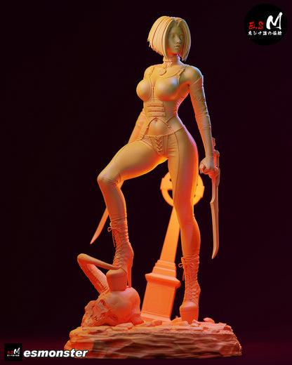 Blood Rayne Statue 3D-Printed Kit