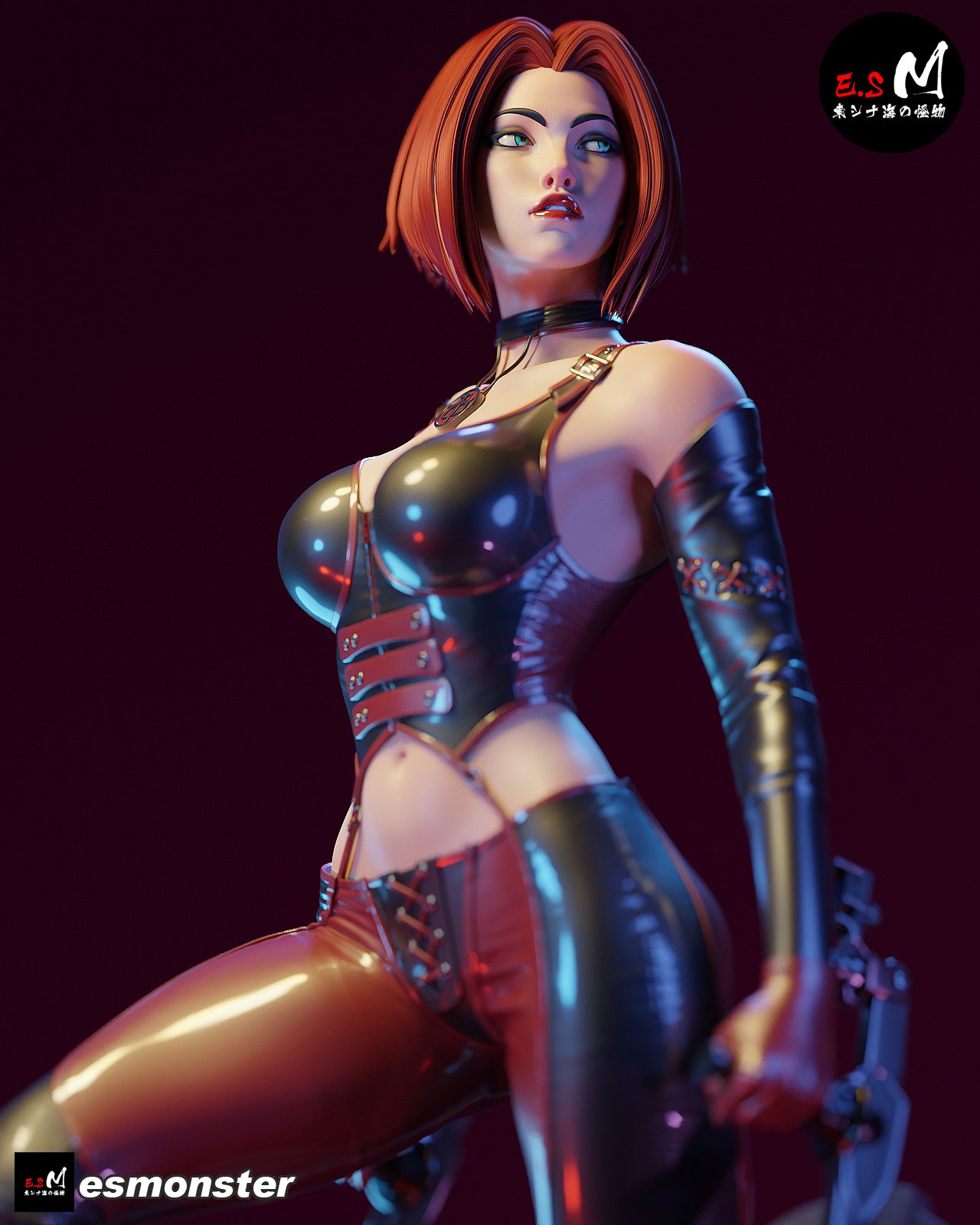 Blood Rayne Statue 3D-Printed Kit