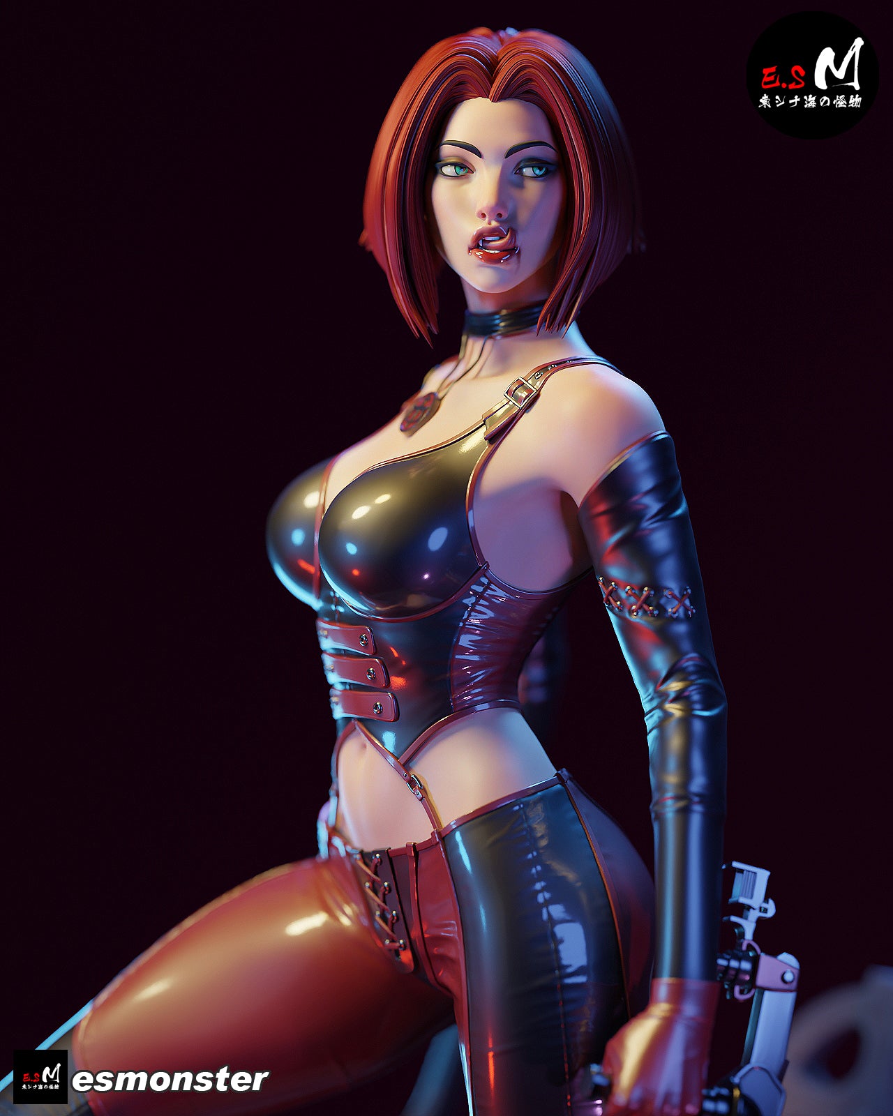 Blood Rayne Statue 3D-Printed Kit