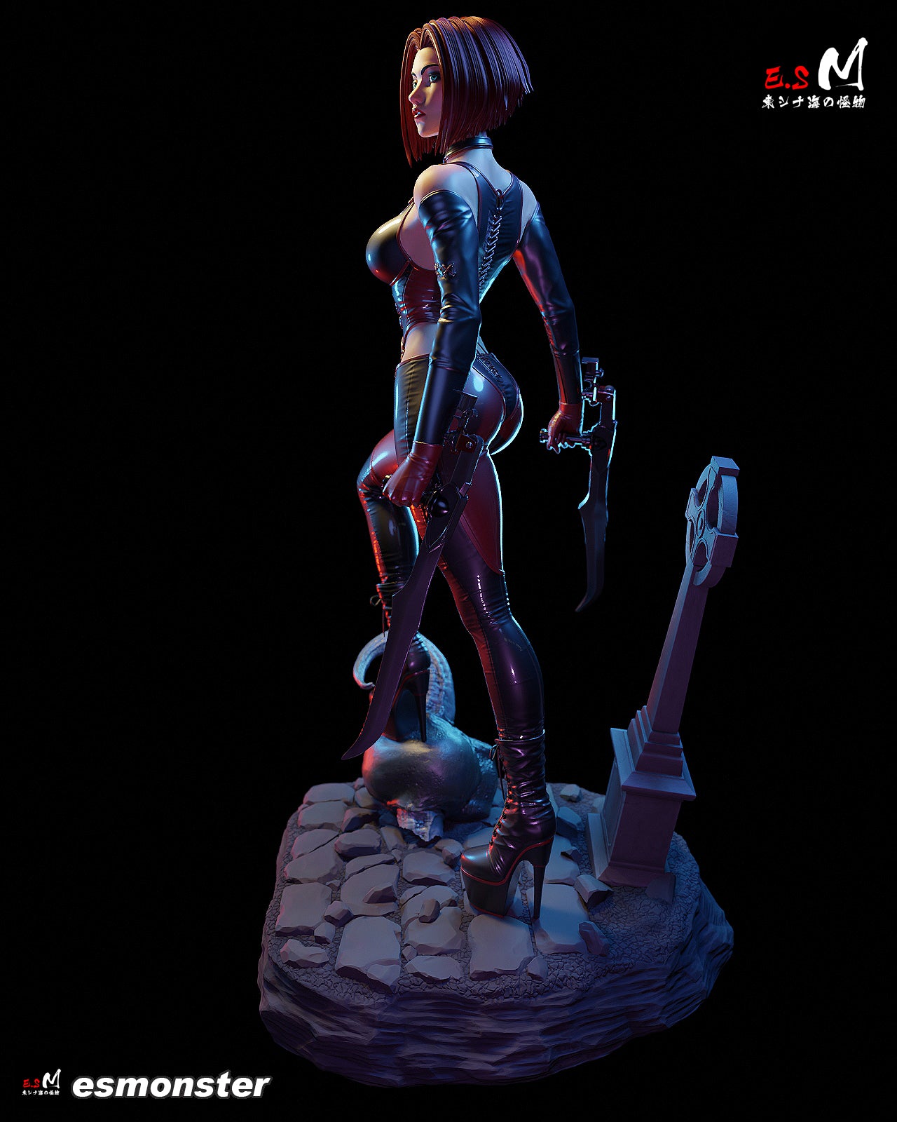 Blood Rayne Statue 3D-Printed Kit
