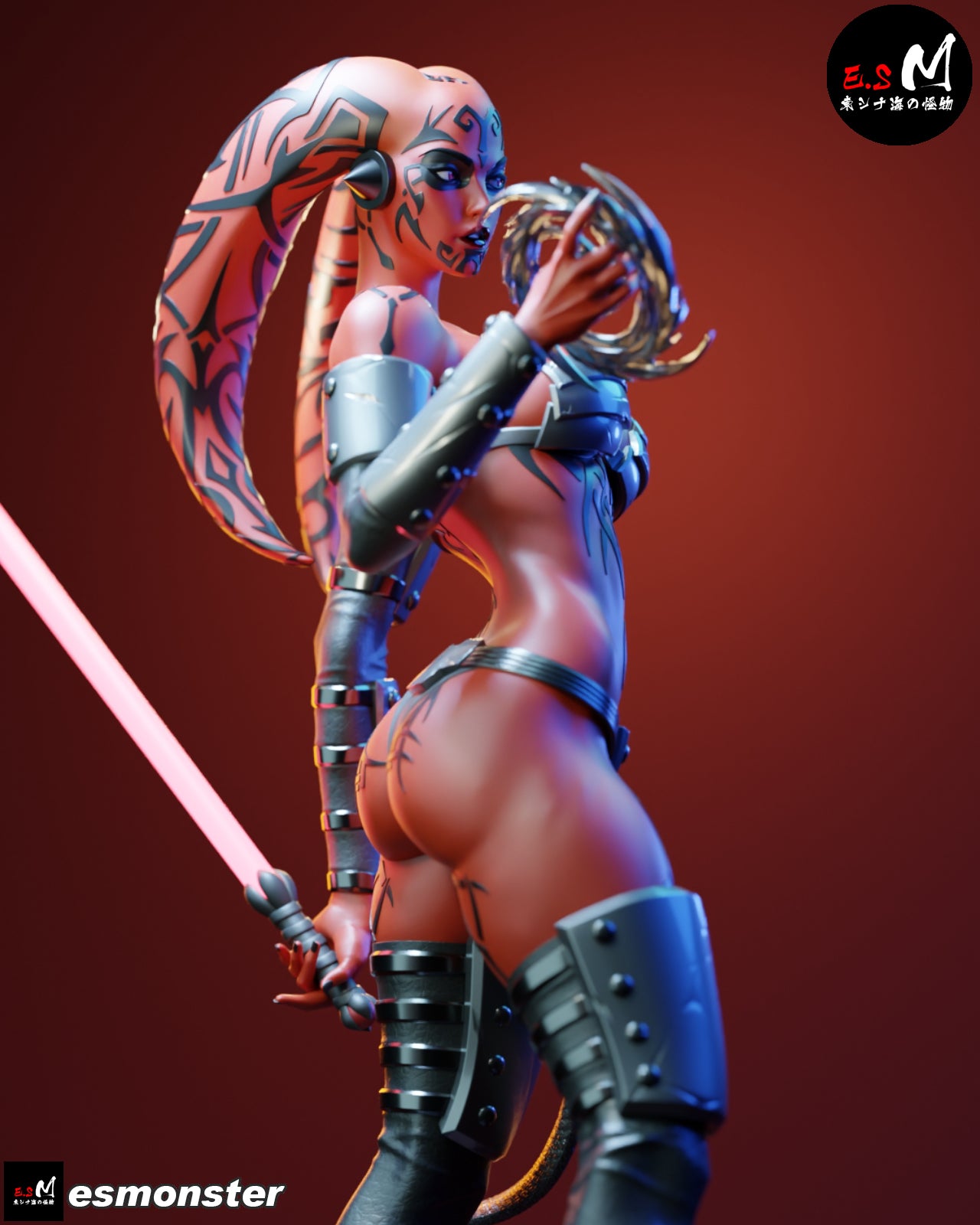 Darth Talon Statue 3D-Printed Kit