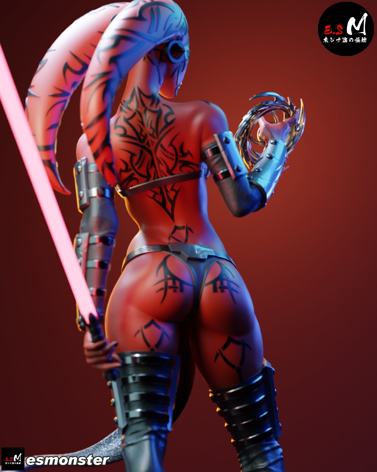 Darth Talon Statue 3D-Printed Kit
