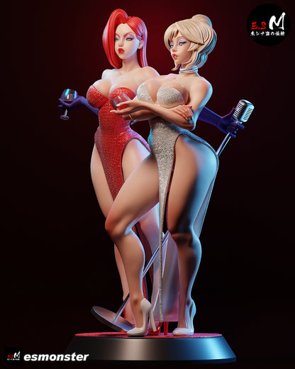Jessica Rabbit & Holli Would Statue