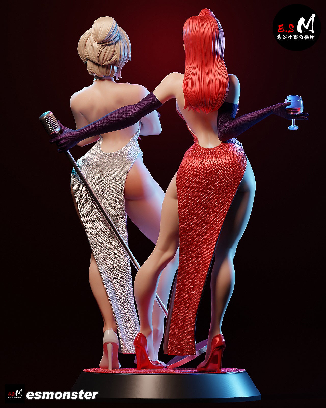 Jessica Rabbit & Holli Would Statue