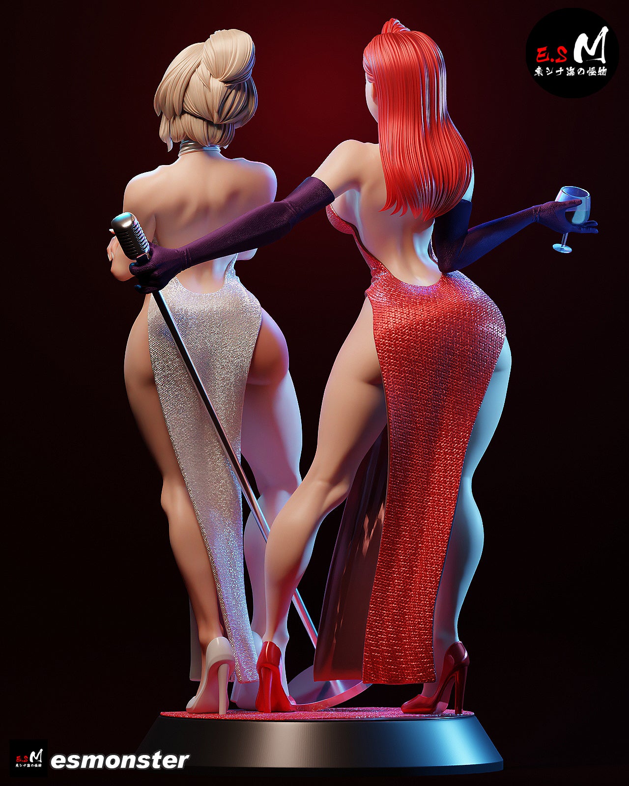 Jessica Rabbit & Holli Would Statue