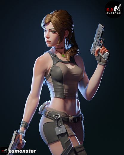 Lara Croft Statue 3D-Printed Kit