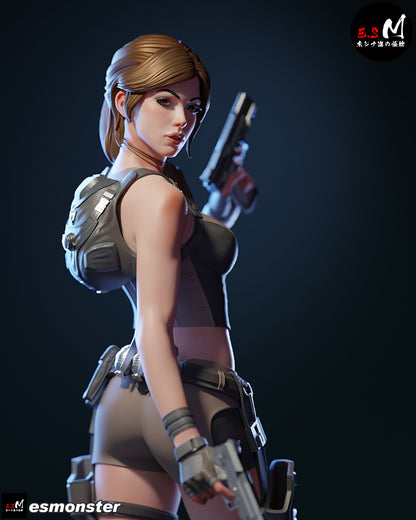 Lara Croft Statue 3D-Printed Kit