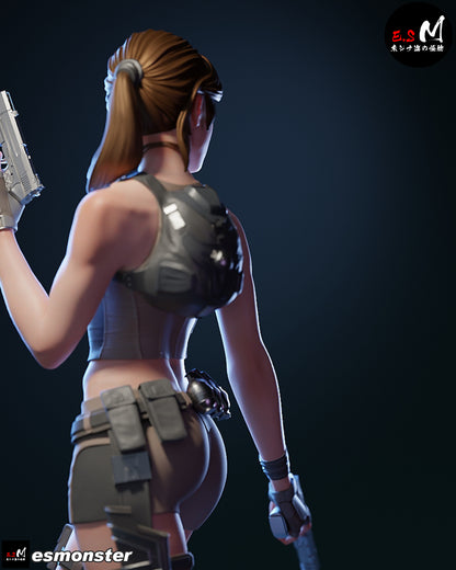 Lara Croft Statue 3D-Printed Kit