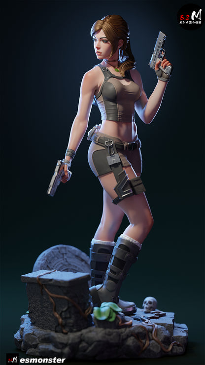 Lara Croft Statue 3D-Printed Kit