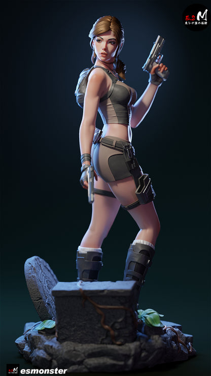 Lara Croft Statue 3D-Printed Kit
