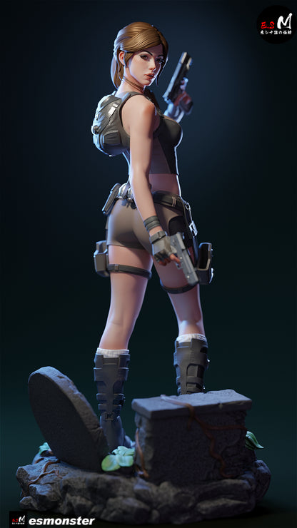 Lara Croft Statue 3D-Printed Kit