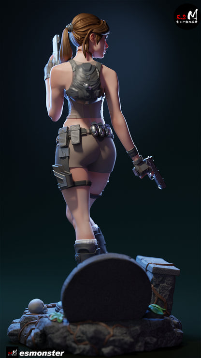Lara Croft Statue 3D-Printed Kit