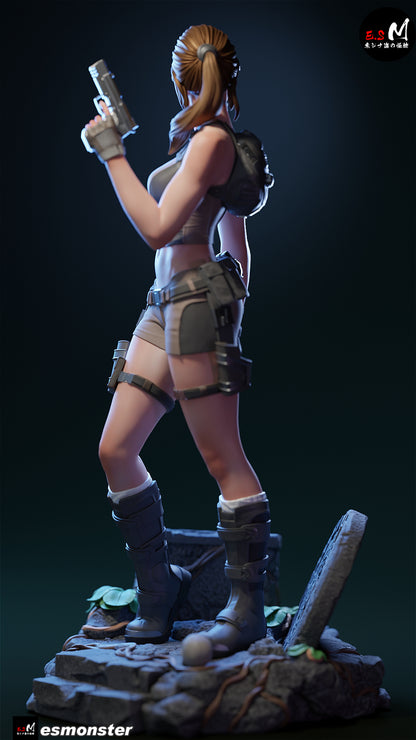 Lara Croft Statue 3D-Printed Kit