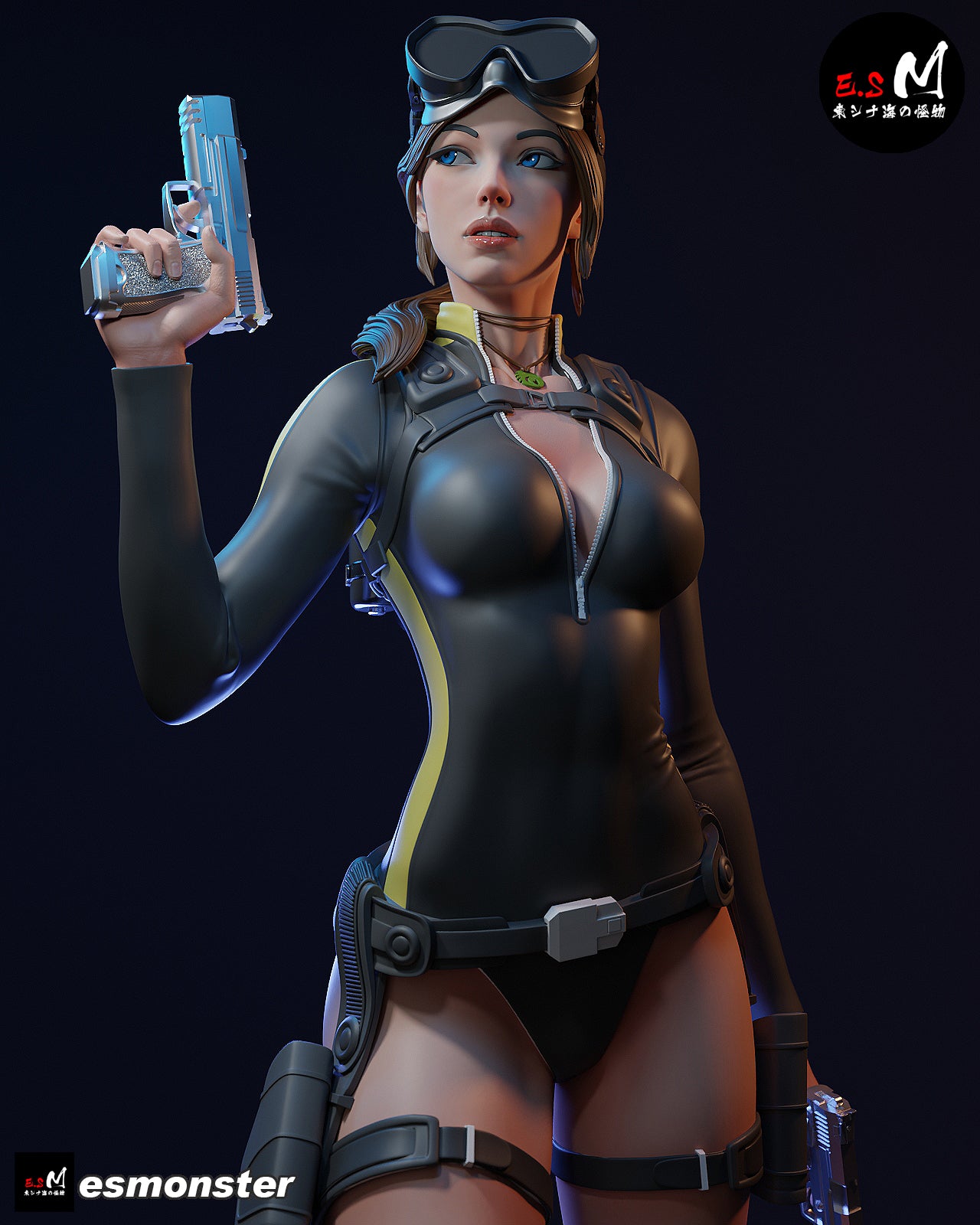 Lara Croft (Dive Suit) Statue