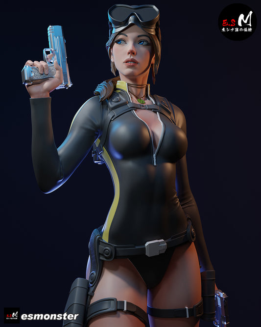 Lara Croft (Dive Suit) Statue