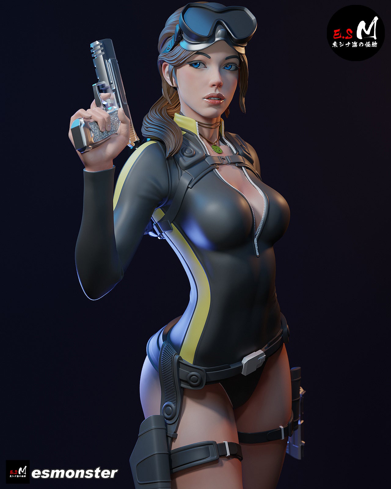 Lara Croft (Dive Suit) Statue