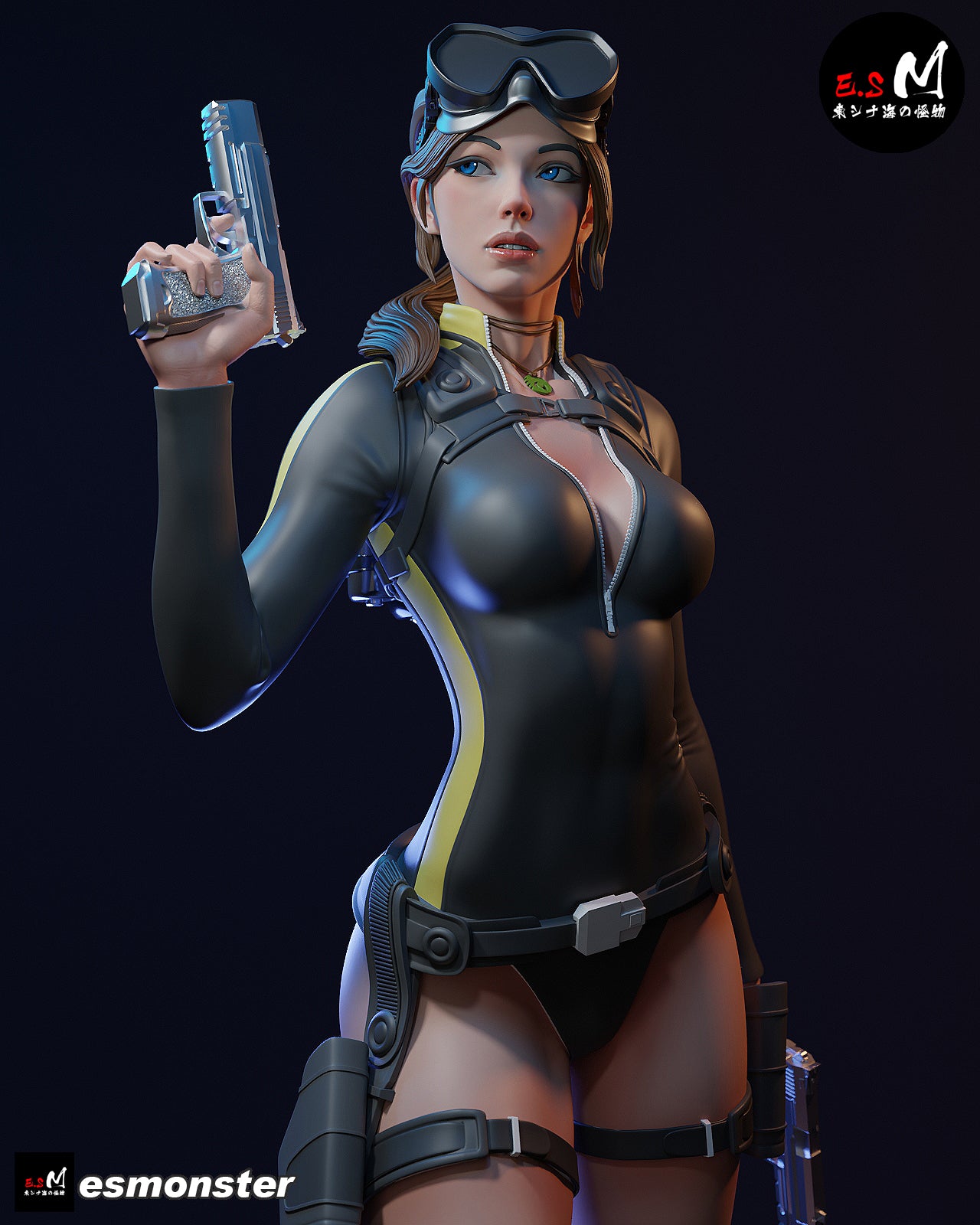 Lara Croft (Dive Suit) Statue