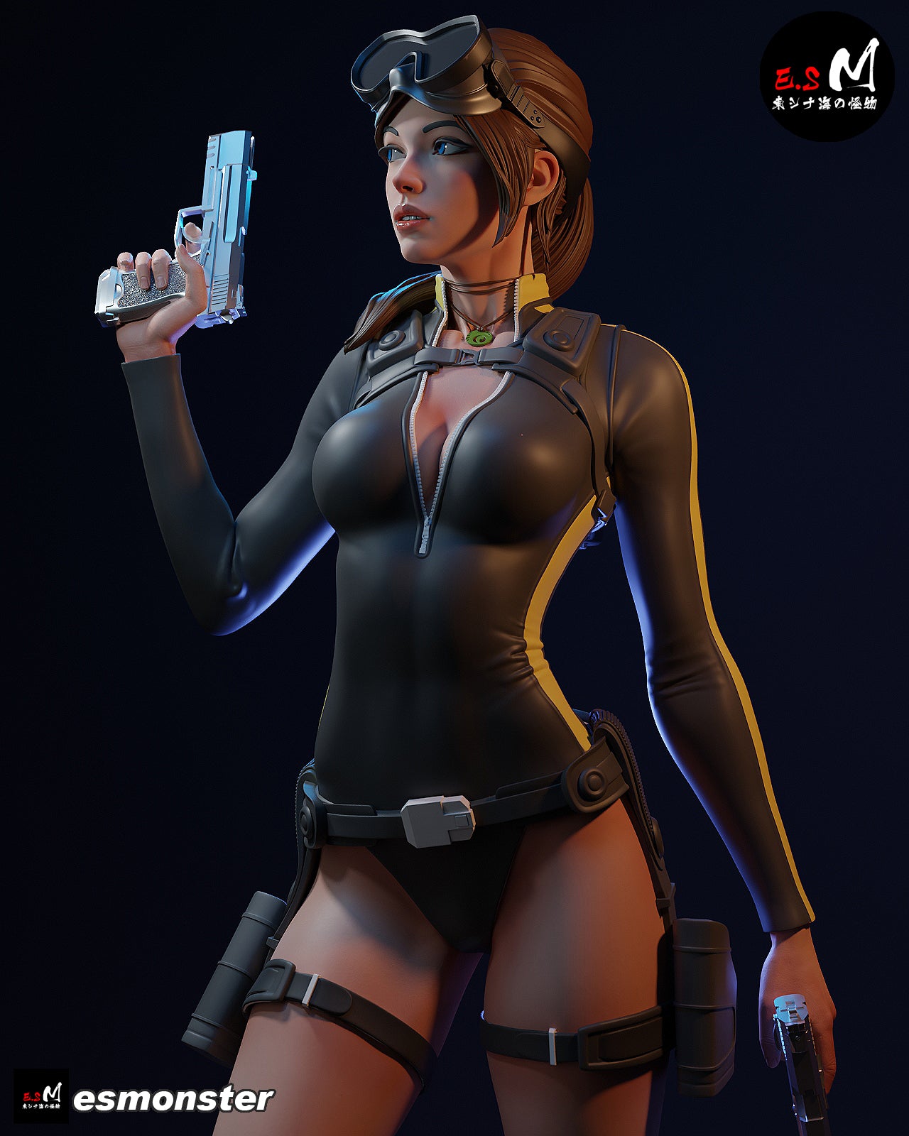 Lara Croft (Dive Suit) Statue