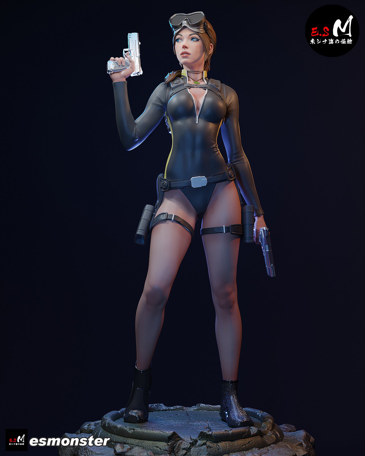 Lara Croft (Dive Suit) Statue