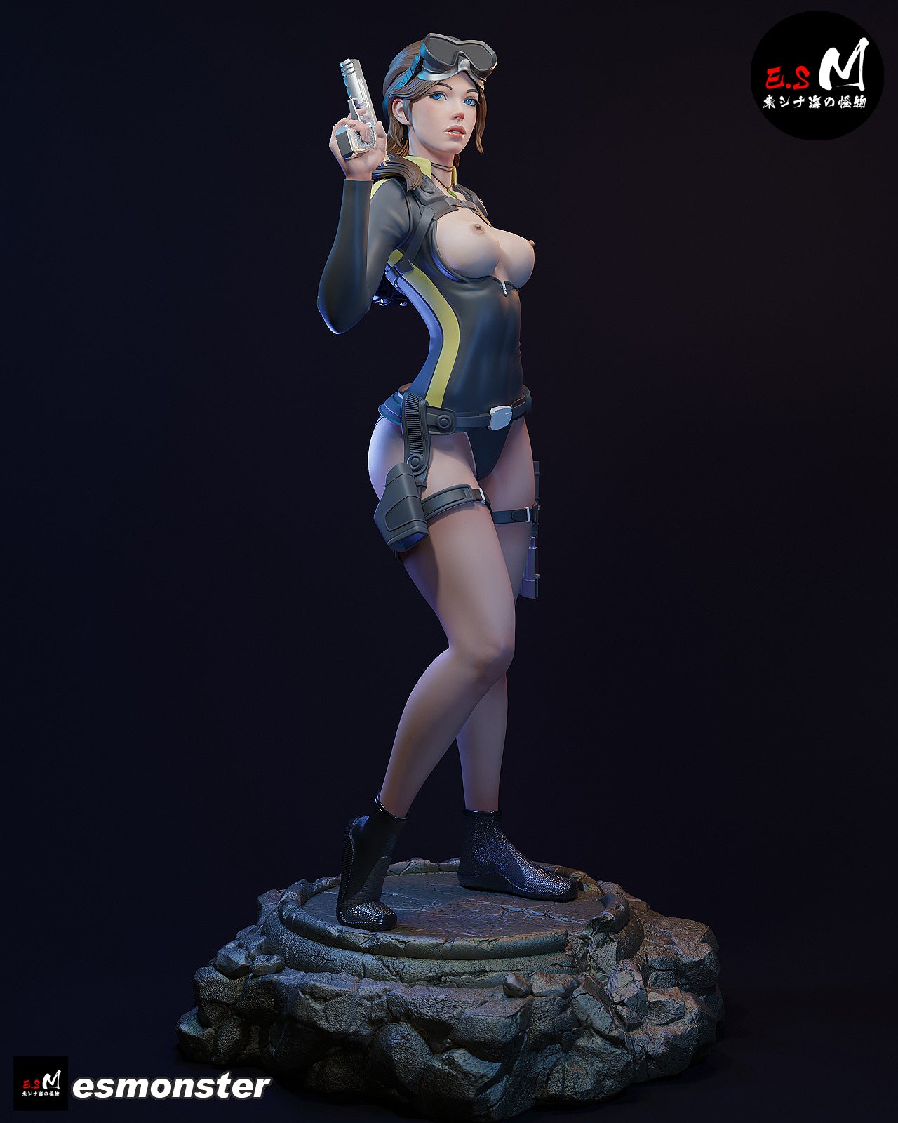 Lara Croft (Dive Suit) Statue