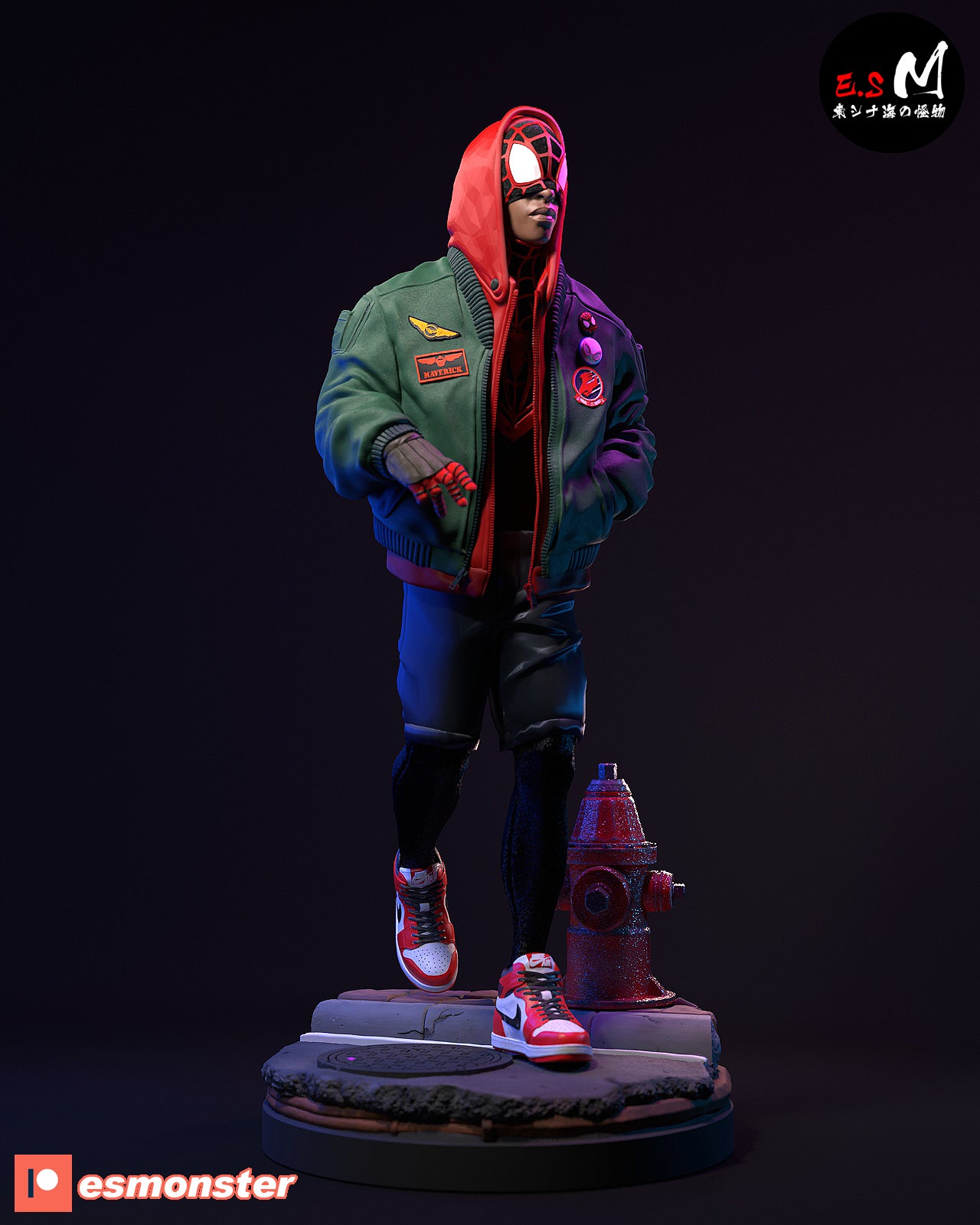 Miles Morales Statue