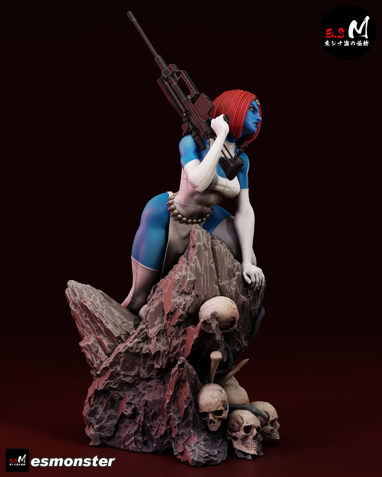 Mystique Statue 3D-Printed Kit
