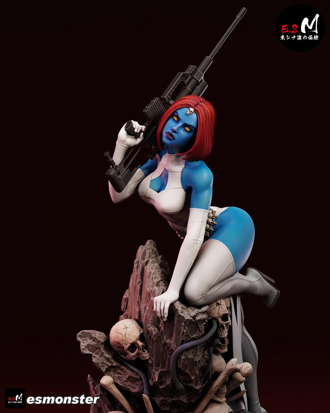 Mystique Statue 3D-Printed Kit