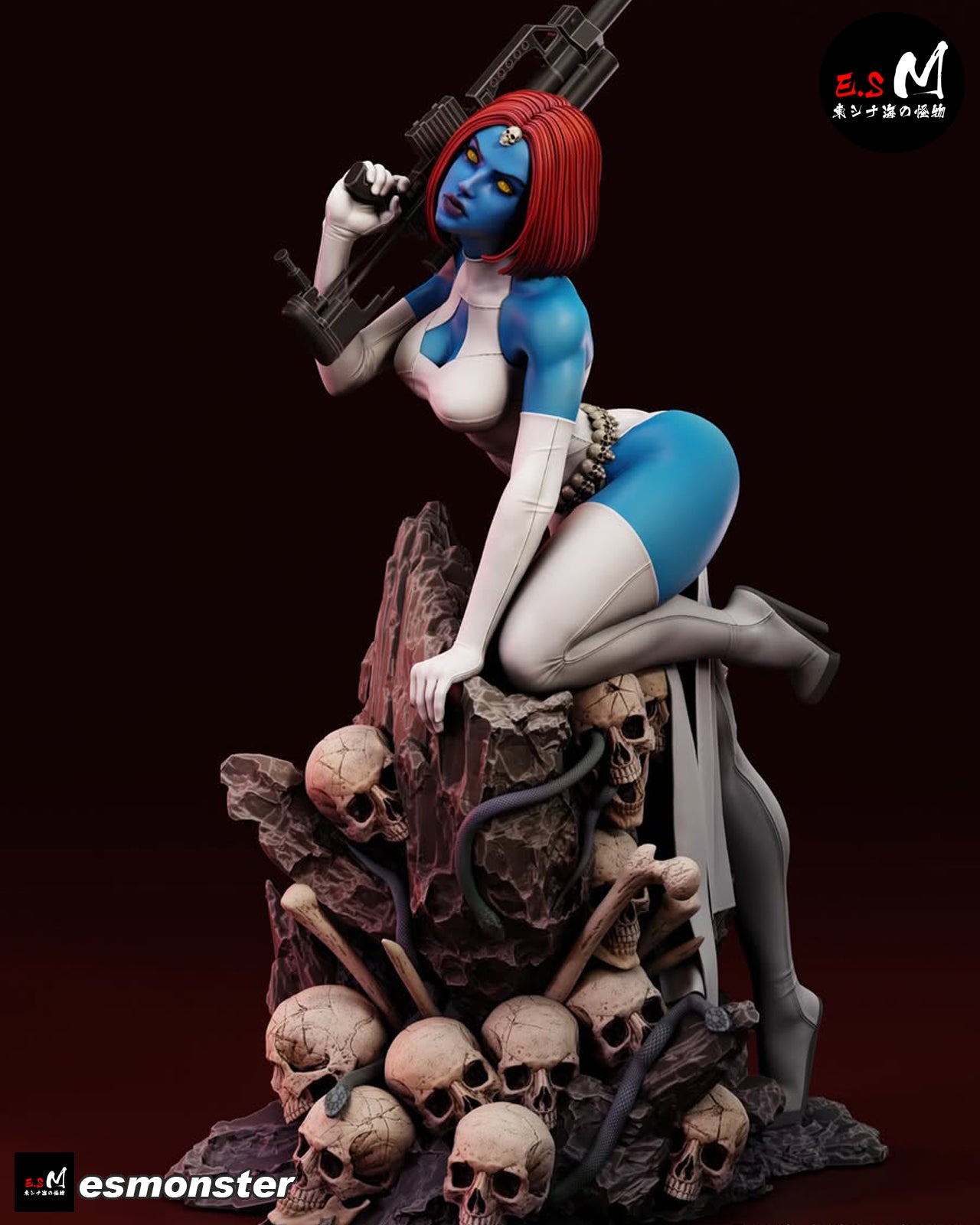 Mystique Statue 3D-Printed Kit