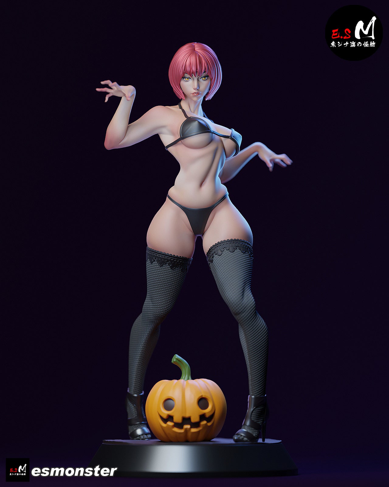Lady Pumpkin Statue