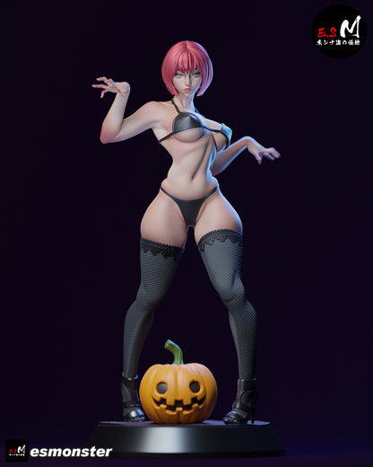 Lady Pumpkin Statue