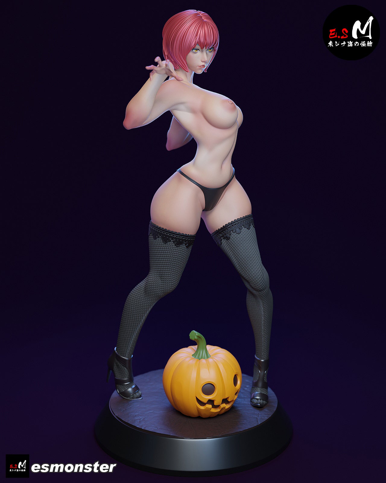 Lady Pumpkin Statue