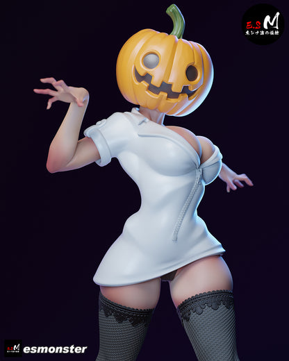 Lady Pumpkin Statue