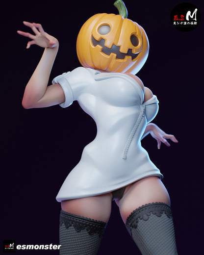 Lady Pumpkin Statue