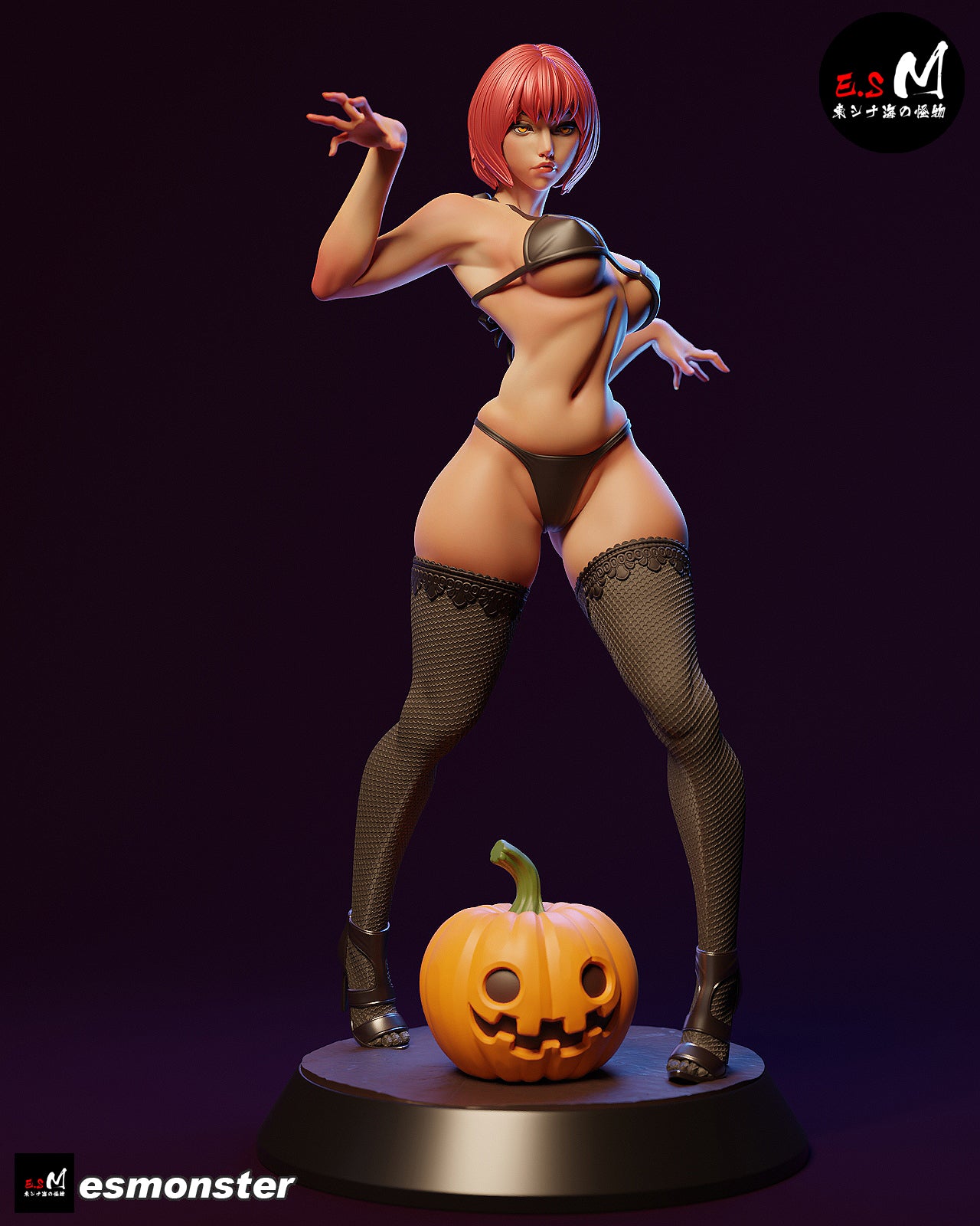 Lady Pumpkin Statue