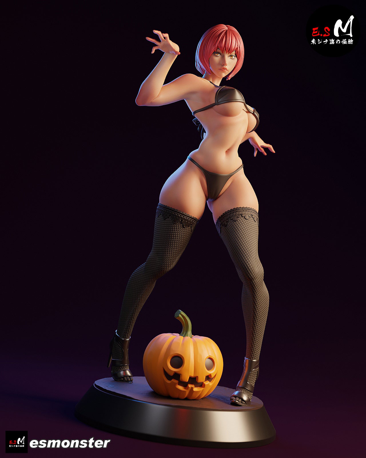 Lady Pumpkin Statue
