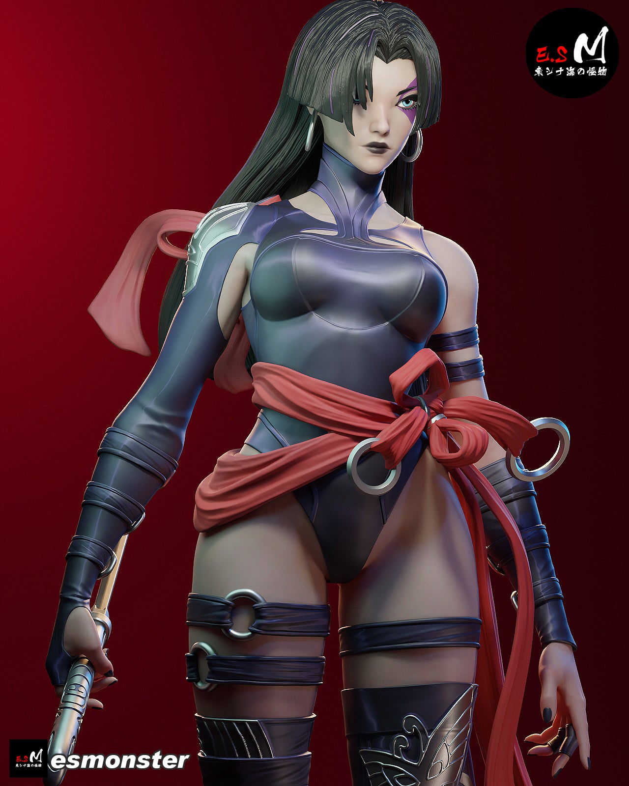 Psylocke V3 Statue