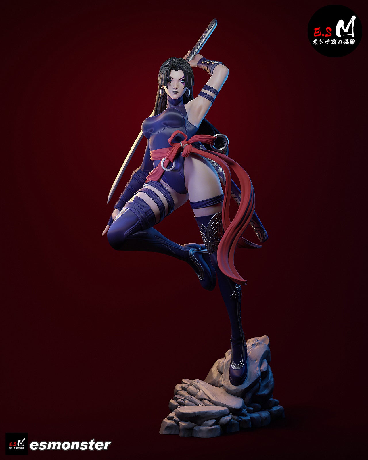 Psylocke V3 Statue