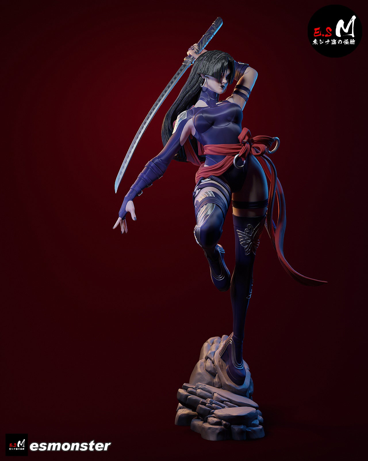 Psylocke V3 Statue