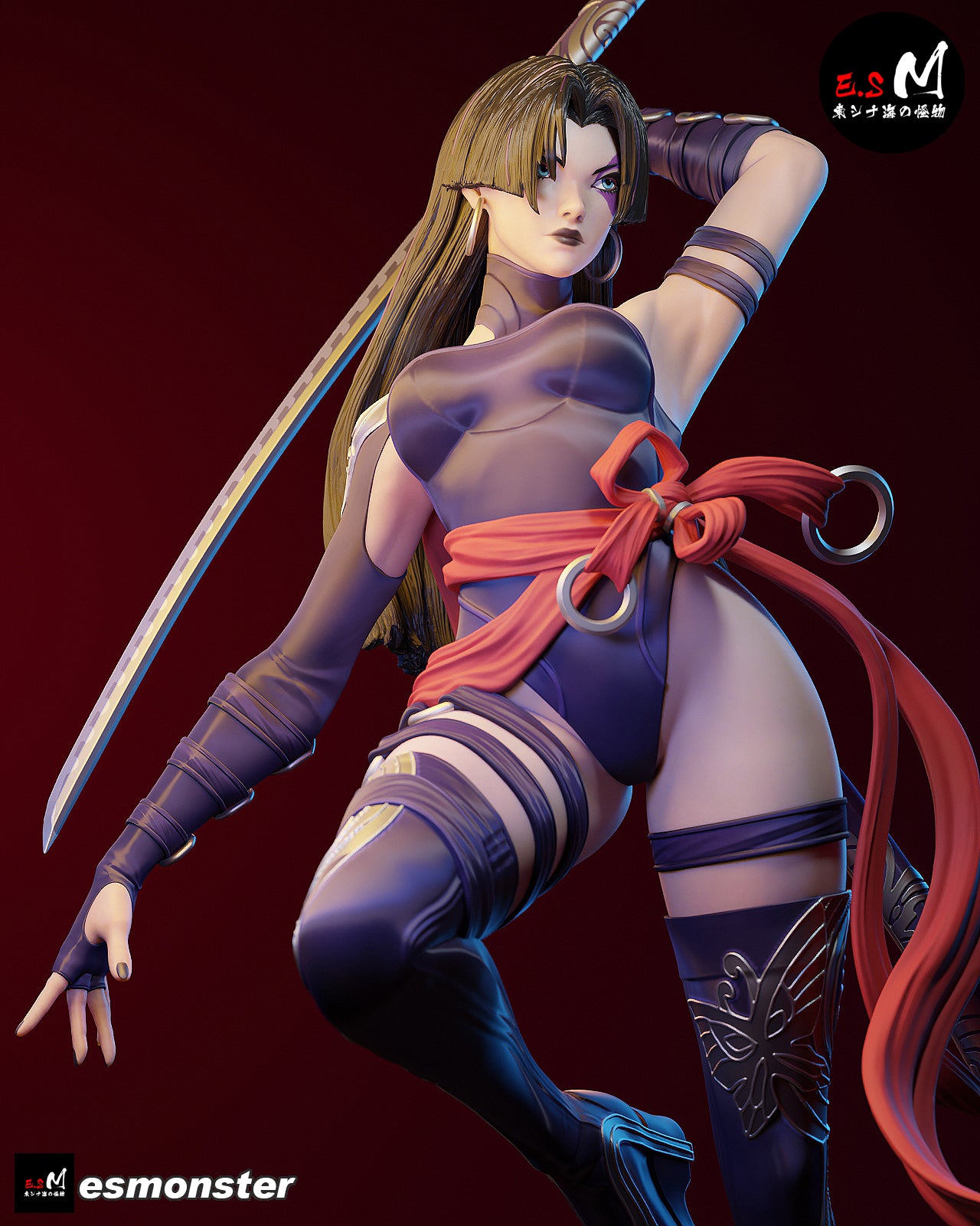 Psylocke V3 Statue
