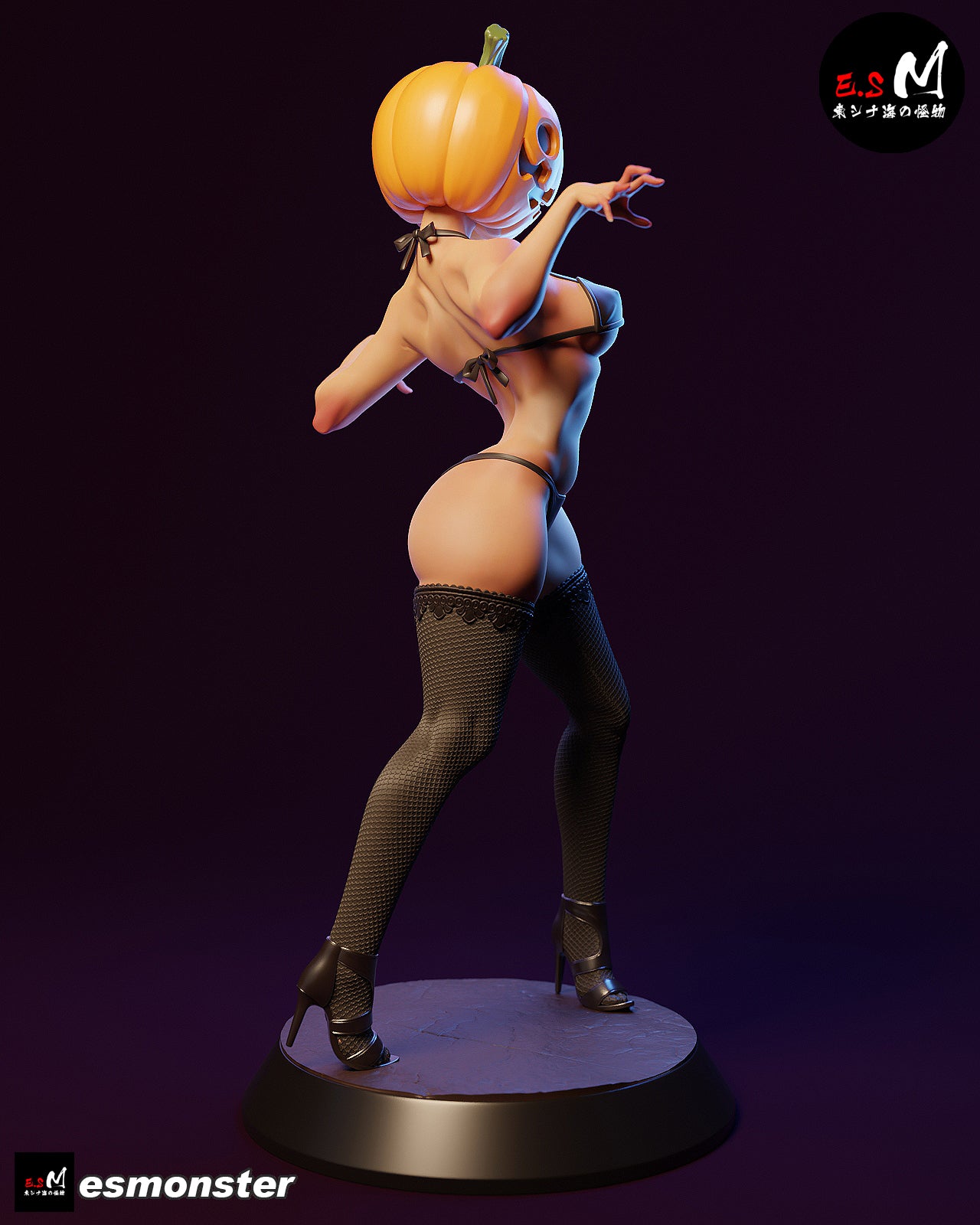 Lady Pumpkin Statue
