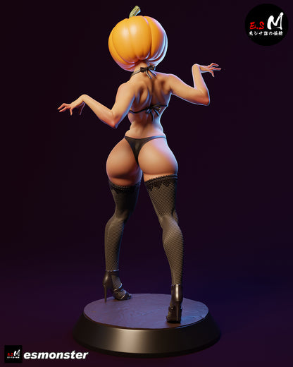 Lady Pumpkin Statue