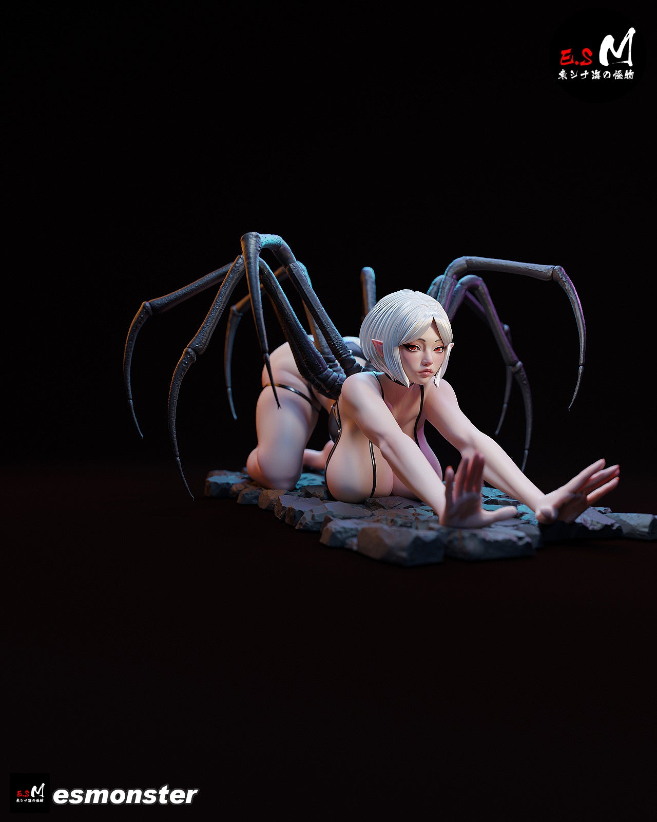 Spider Demon Statue 3D-Printed Kit