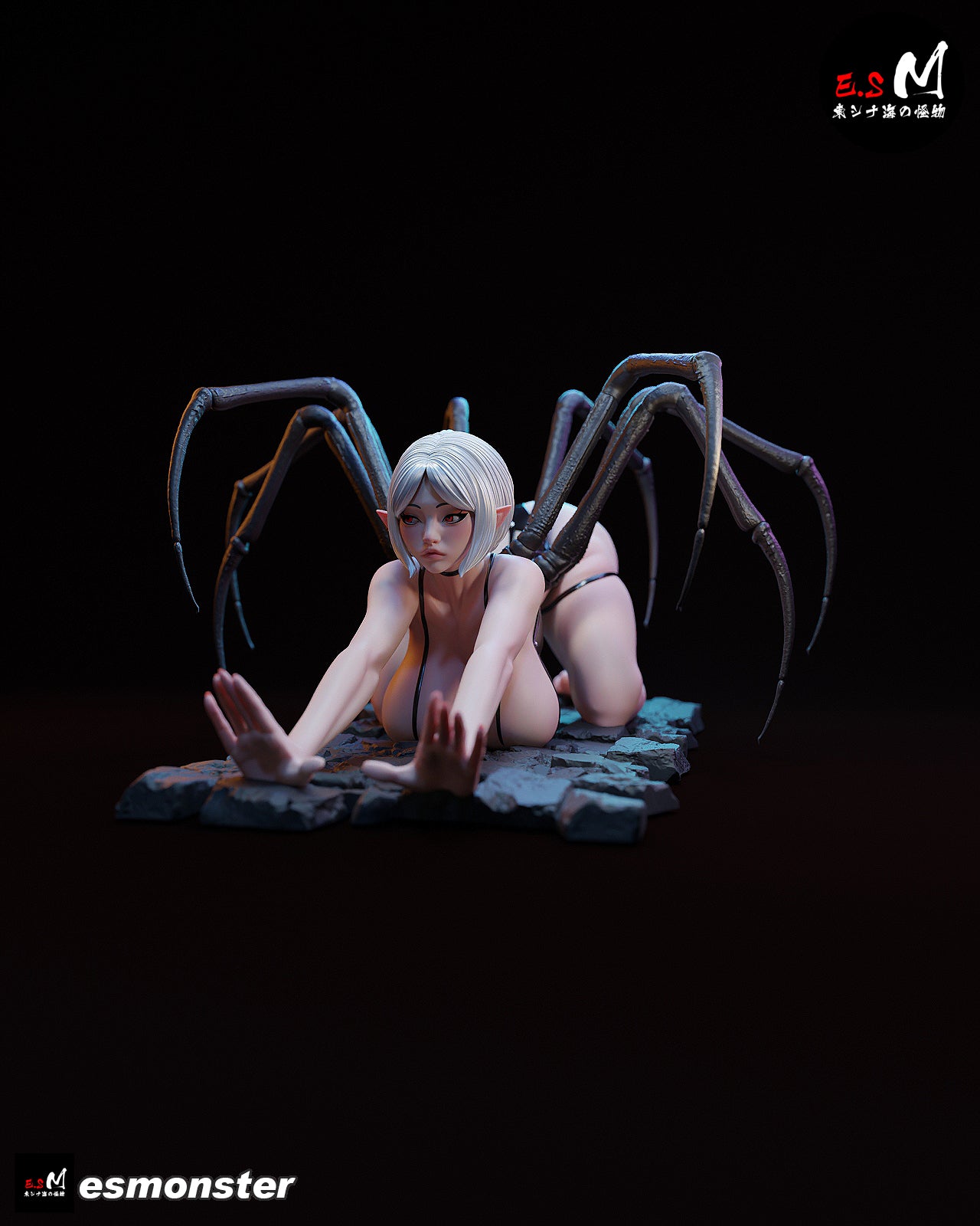 Spider Demon Statue 3D-Printed Kit