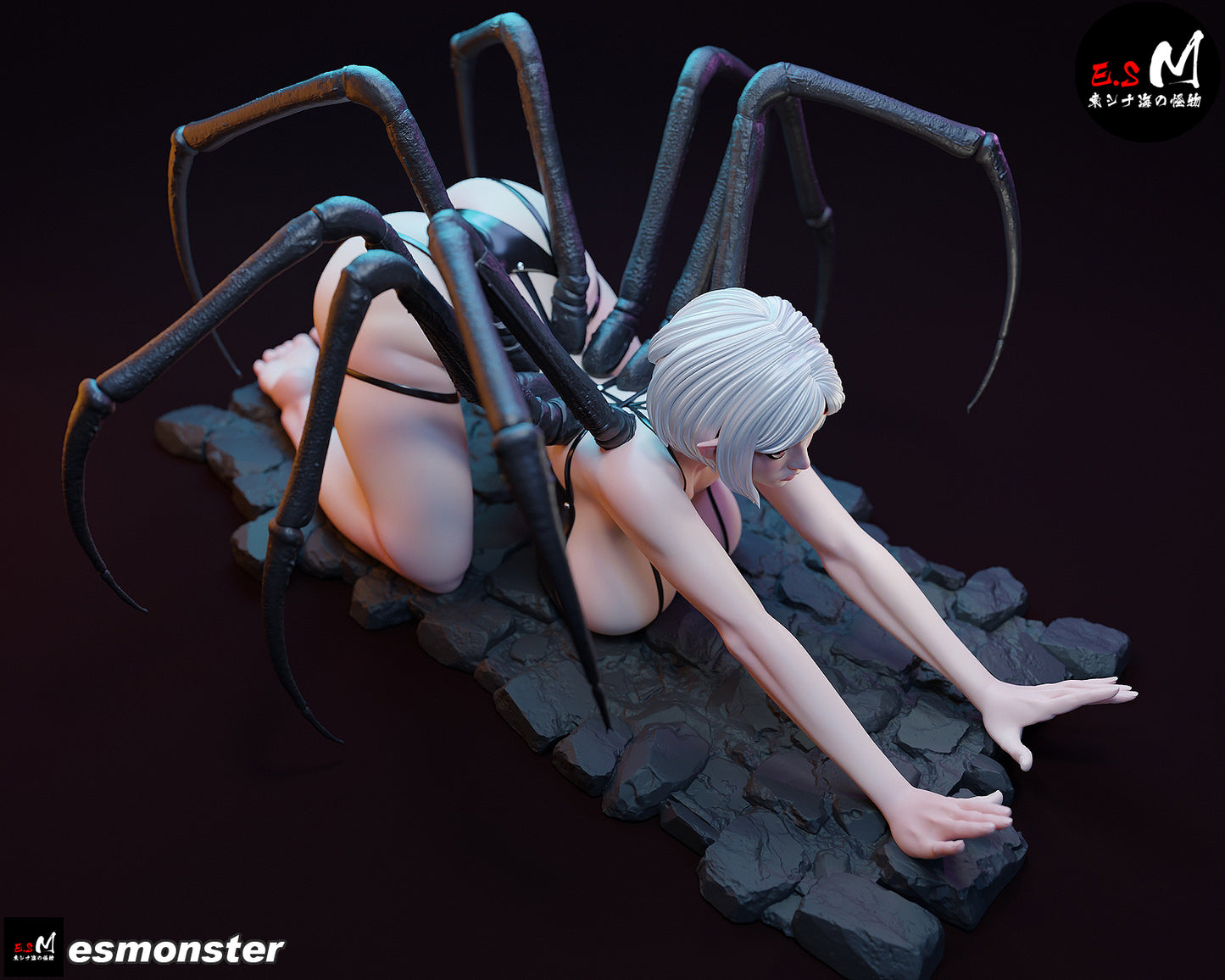 Spider Demon Statue 3D-Printed Kit