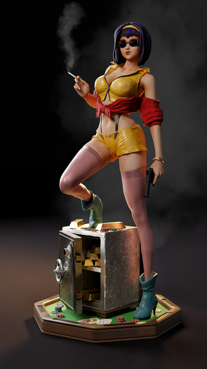 Faye Valentine Statue 3D-Printed Kit
