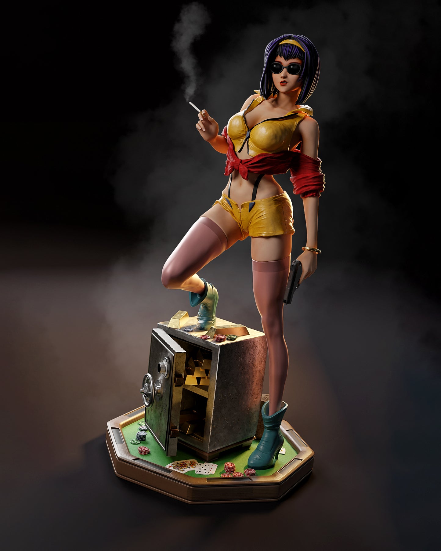 Faye Valentine Statue 3D-Printed Kit