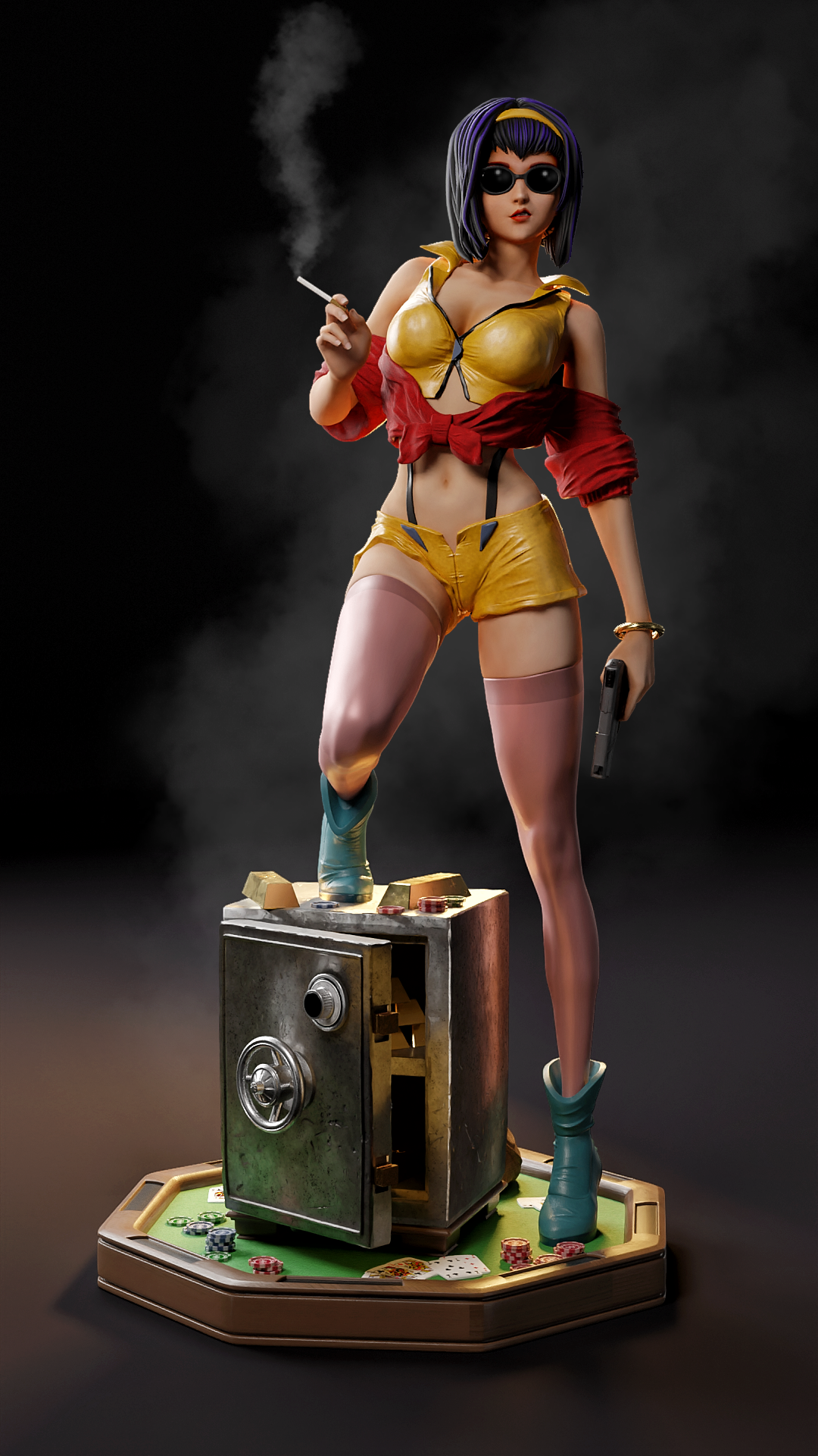 Faye Valentine Statue 3D-Printed Kit