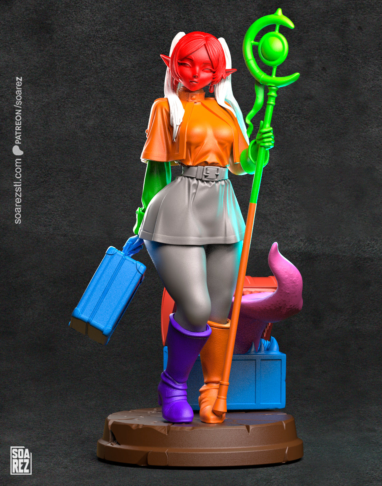 Frieren Statue 3D-Printed Kit
