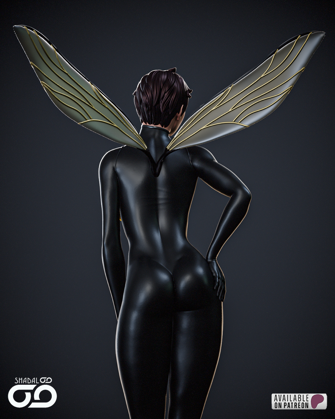 Wasp Statue 3D-Printed Kit